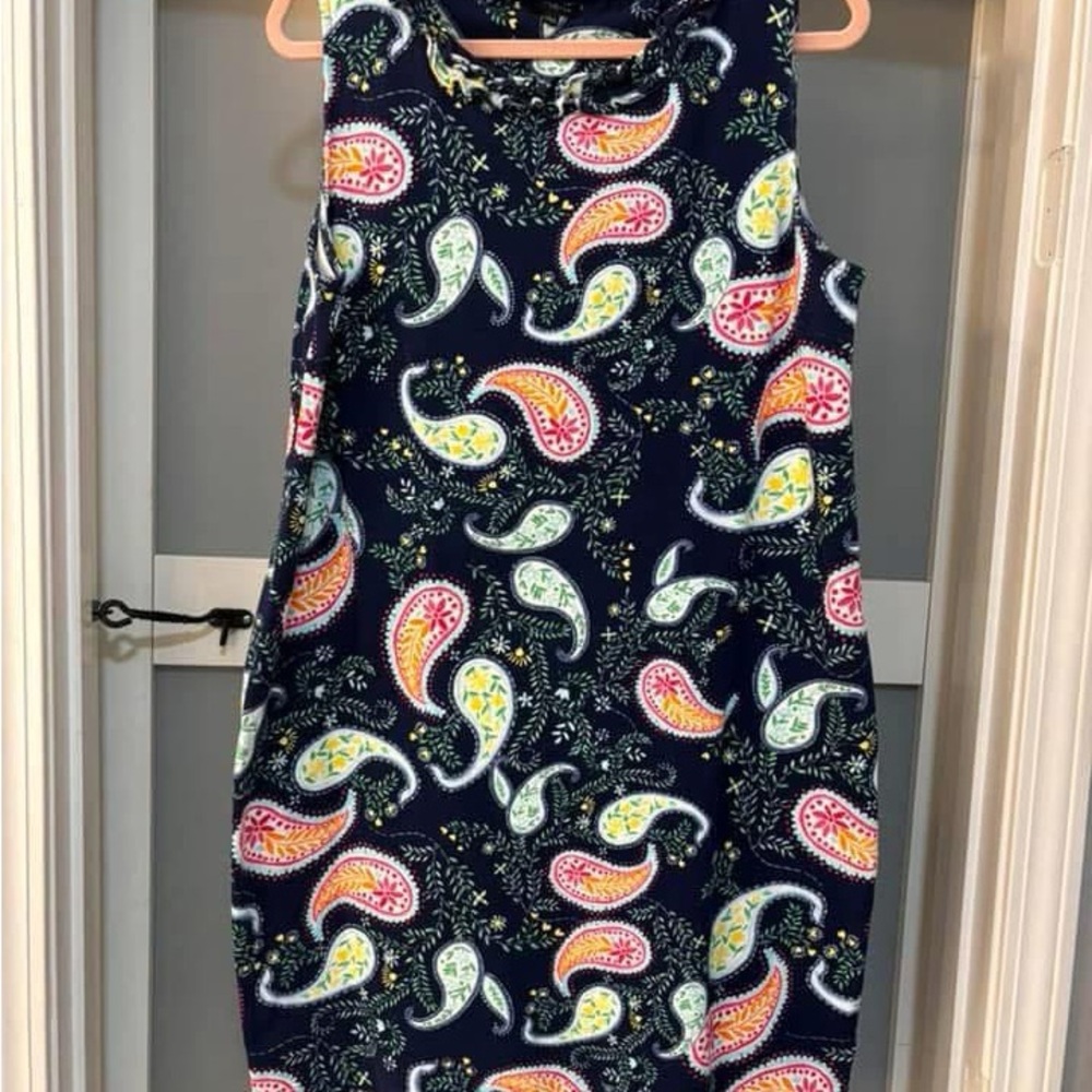 Talbots Paisley Print Sleeveless Dress
